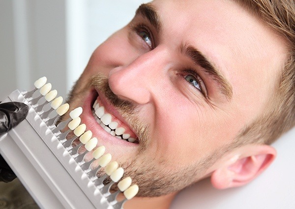 man getting veneers