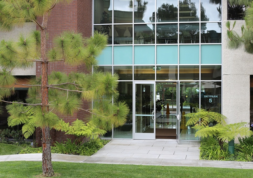 Exterior of front doors to dental office