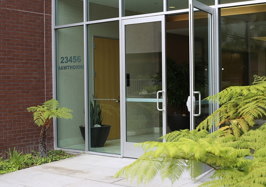 Closer view of front entrance