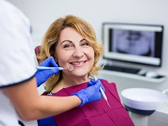 Woman seeing dentist in Torrance
