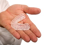 Mouthguard in a hand in Torrance