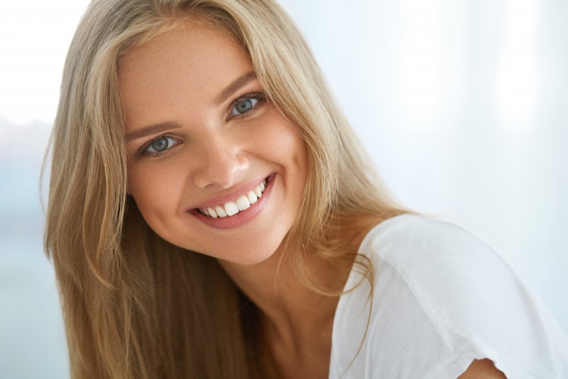 young woman smiling 